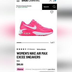 WOMEN'S NIKE AIR MAX EXCEE SNEAKERS